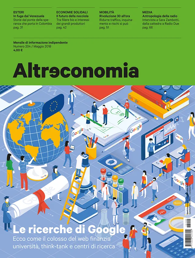 Altreconomia 204 Le ricerche di Google rivista copia singola