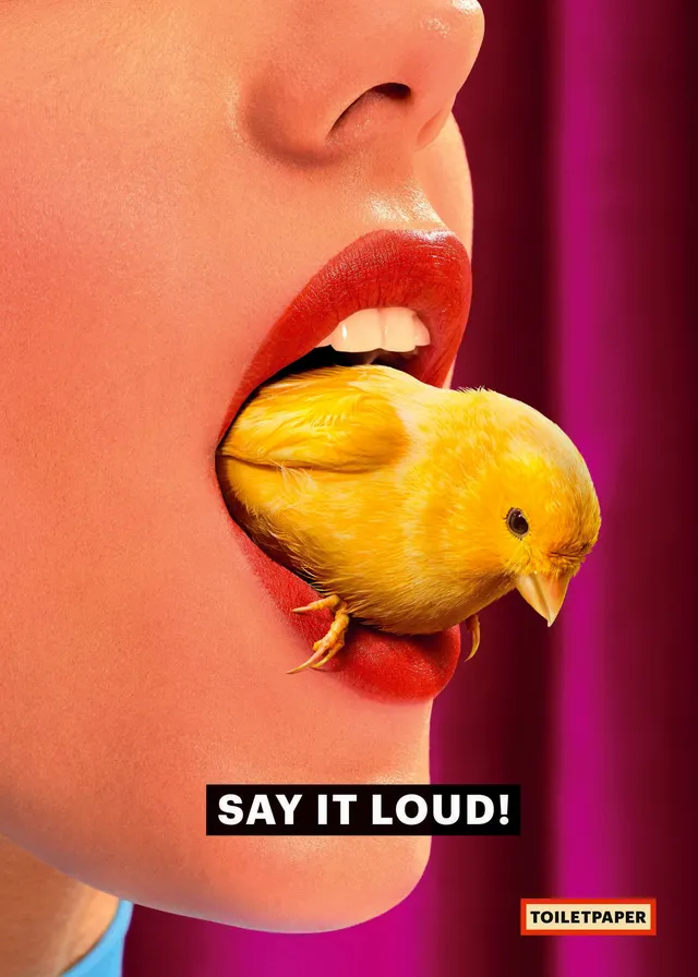 TOILETPAPER Chick poster 50x70 cm opaco