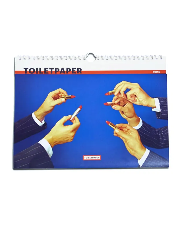 TOILETPAPER Calendar calendario 2015 da parete 28x22 cm