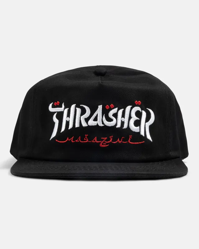 Thrasher Calligraphy Snapback cappellino nero cotone