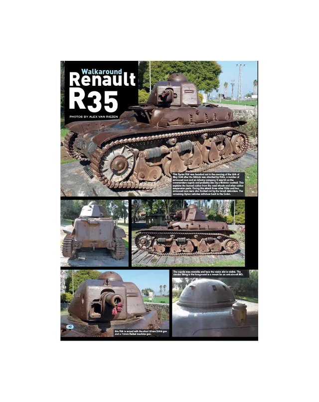 AFV Modeller AFV 74 articolo PDF Renault R35 Walkaround copia singola