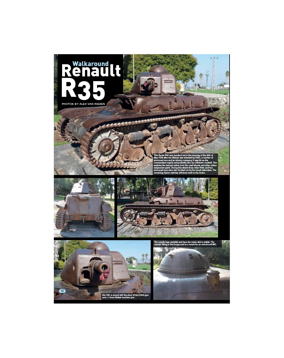 AFV Modeller AFV 74 articolo PDF Renault R35 Walkaround copia singola