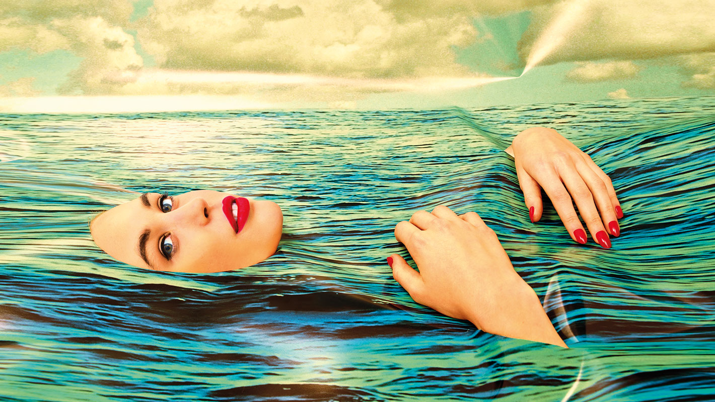 TOILETPAPER Be Water carta da parati 200x310 cm Seagirl
