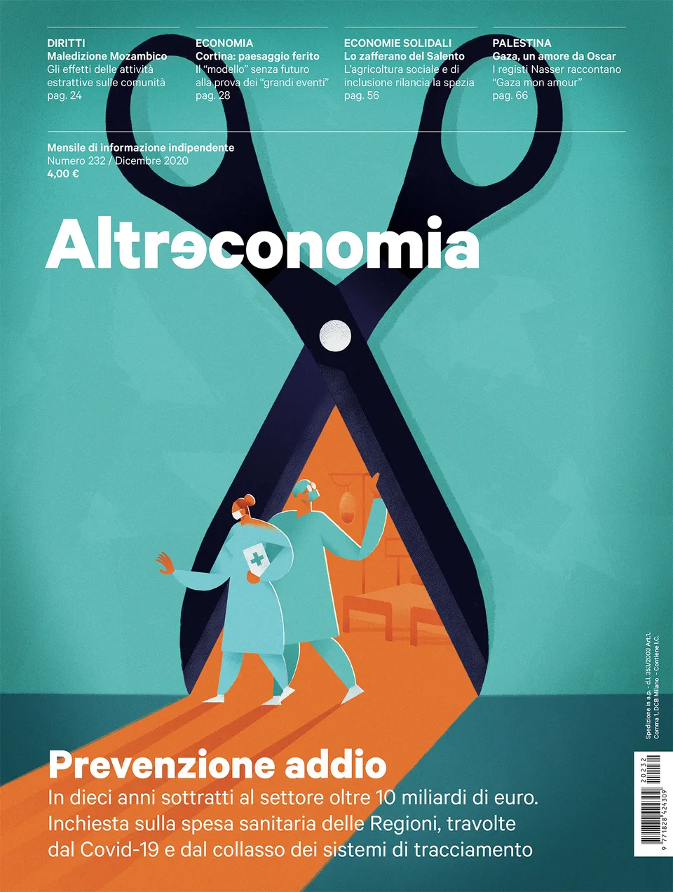 Altreconomia 232 Prevenzione addio rivista copia singola inchiesta sanità