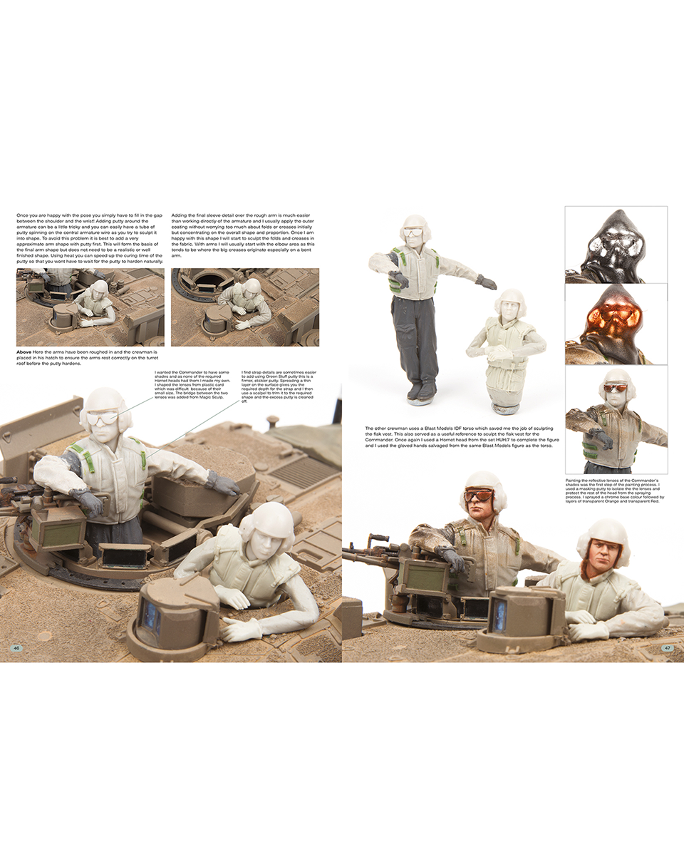 AFV Modeller David Parker Crew School libro figurini