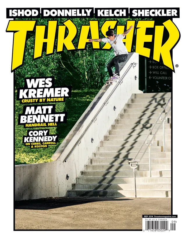 Thrasher Magazine Settembre 2014 rivista Dustin Dollin