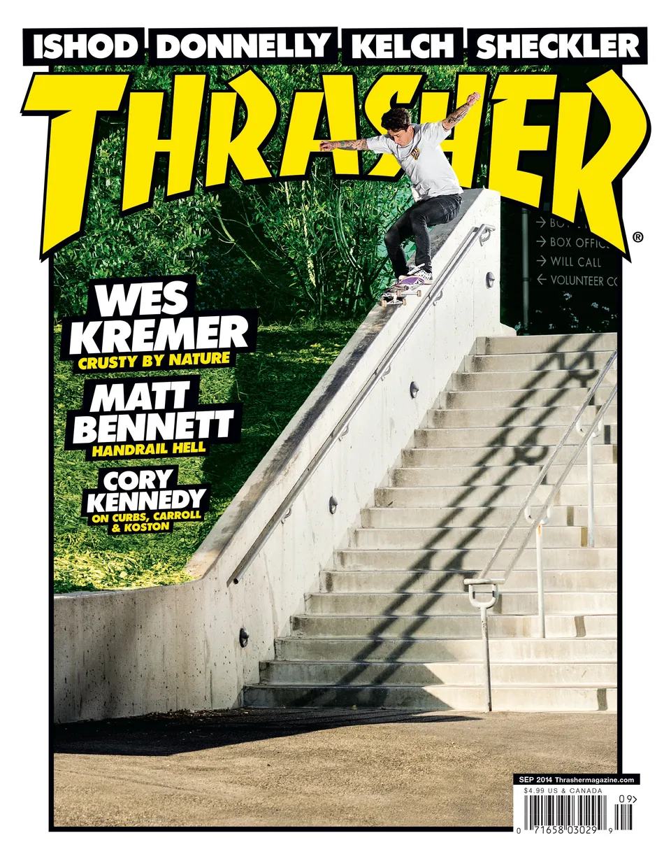 Thrasher Magazine Settembre 2014 rivista Dustin Dollin