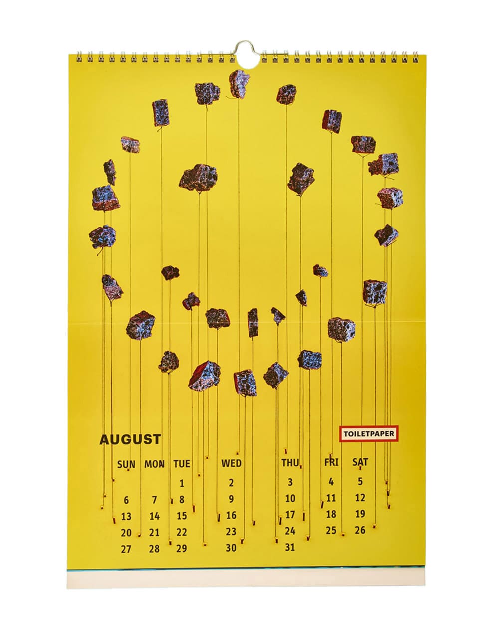TOILETPAPER Calendar 2017 calendario parete 28x22