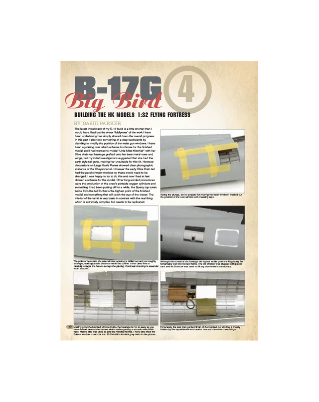 AFV Modeller AIR53 Big Bird B-17 articolo PDF copia singola parte 4
