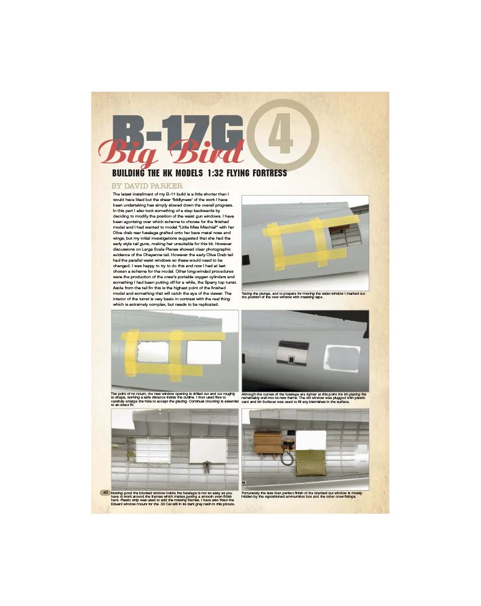 AFV Modeller AIR53 Big Bird B-17 articolo PDF copia singola parte 4