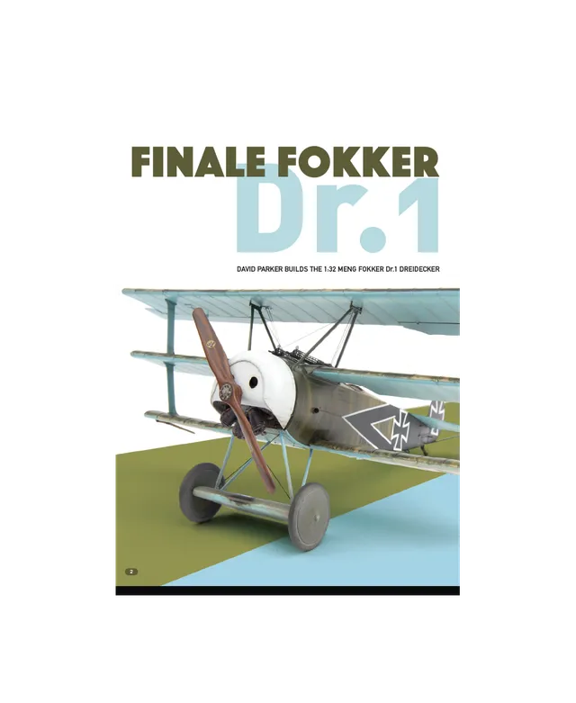 AFV Modeller AIR 93 Finale Fokker articolo PDF copia singola WWI