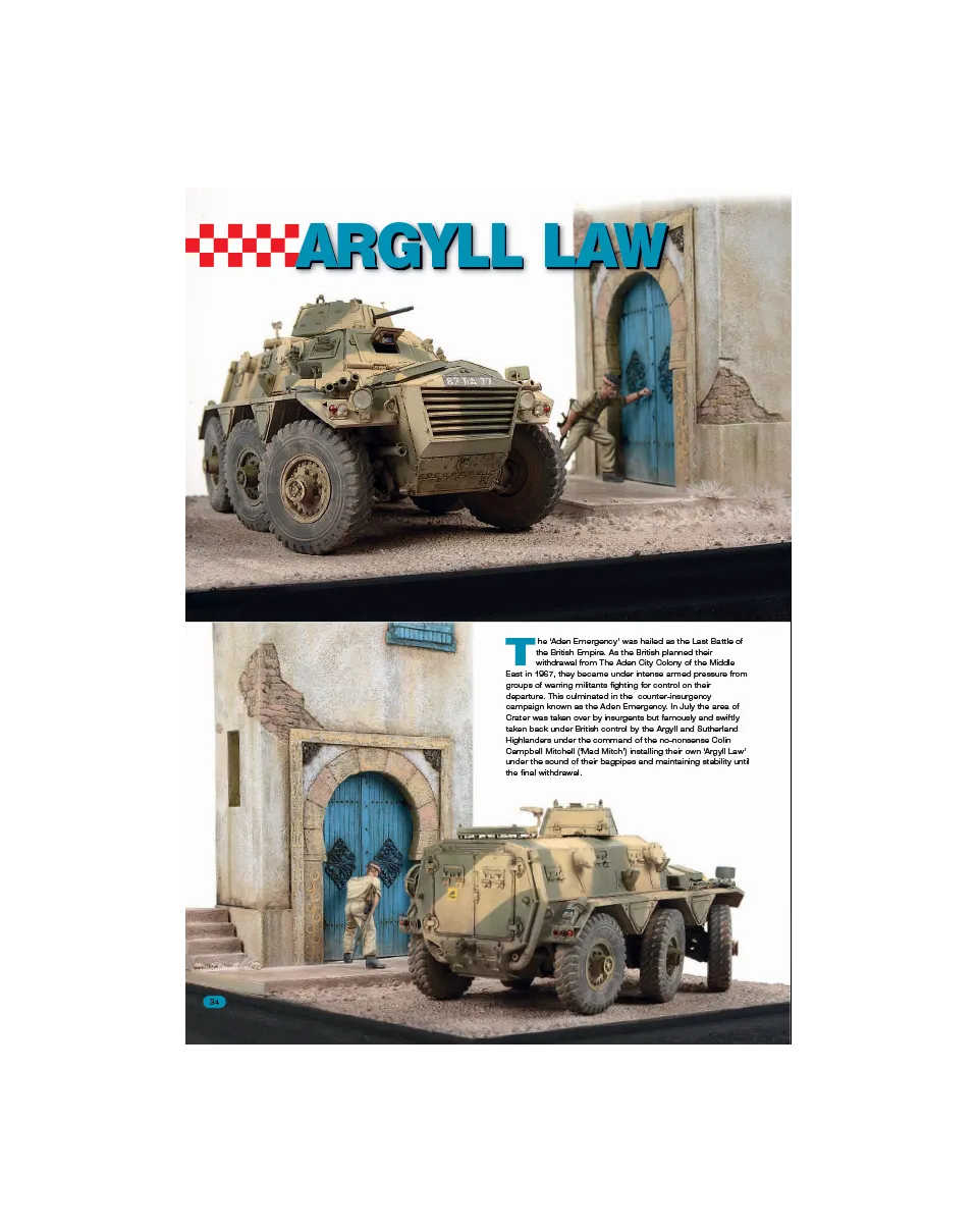 AFV Modeller AFV 81 articolo PDF Argyll Law copia singola carri