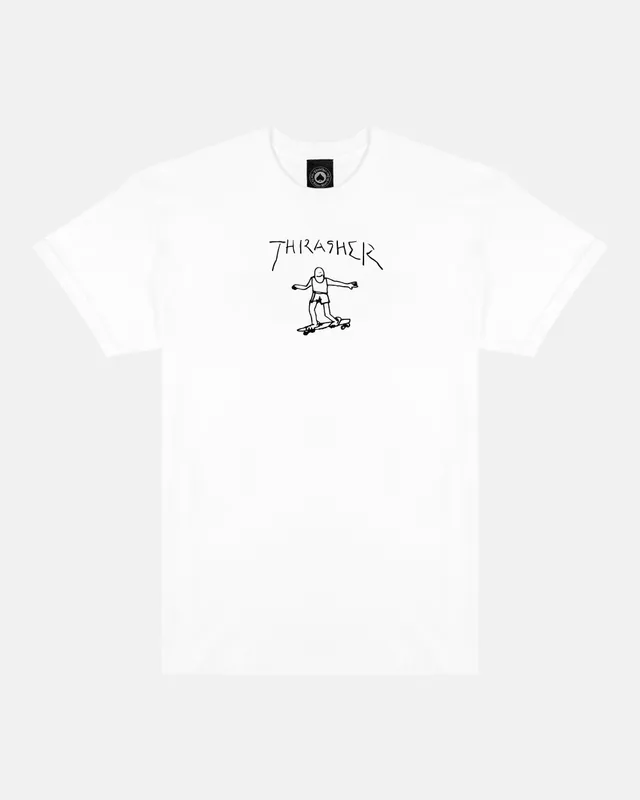 Thrasher Gonz t-shirt maglietta bianca cotone skate