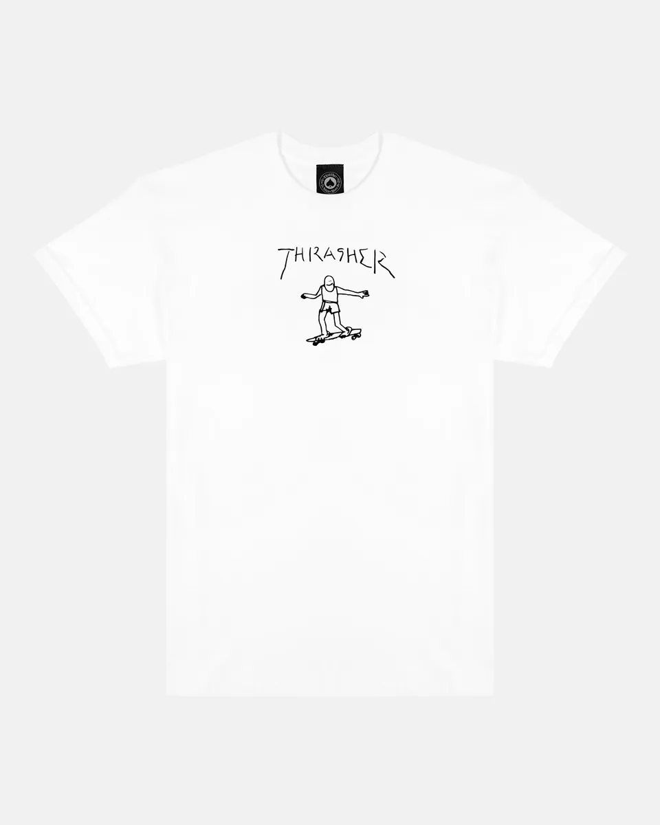 Thrasher Gonz t-shirt maglietta bianca cotone skate
