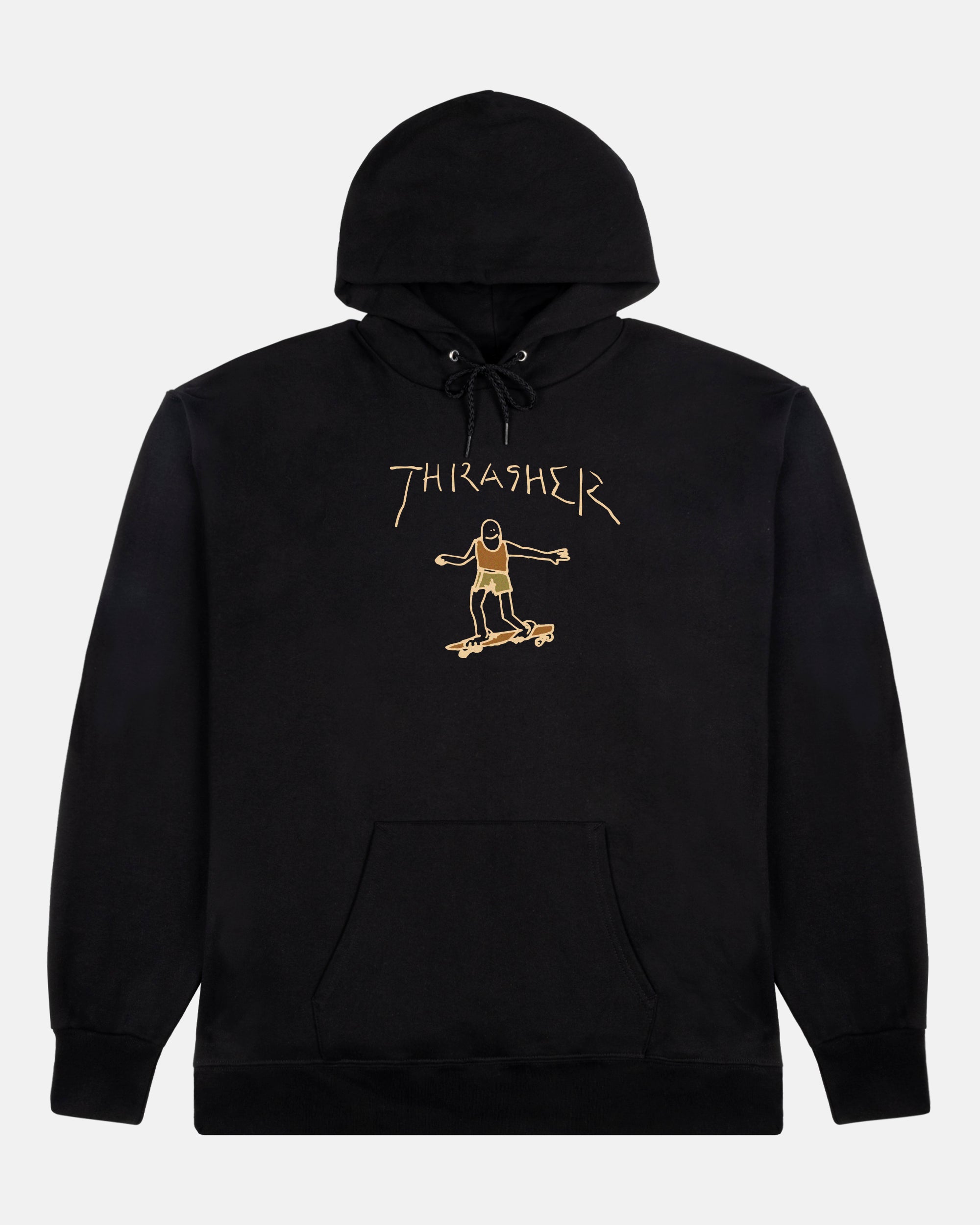 Thrasher Gonz Hoodie felpa black brown Mark Gonzales