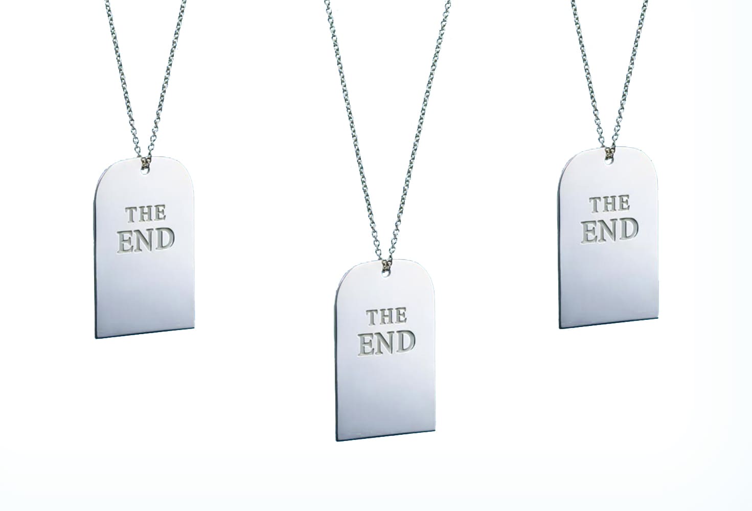 TOILETPAPER Endless Silver Necklace Large collana argento