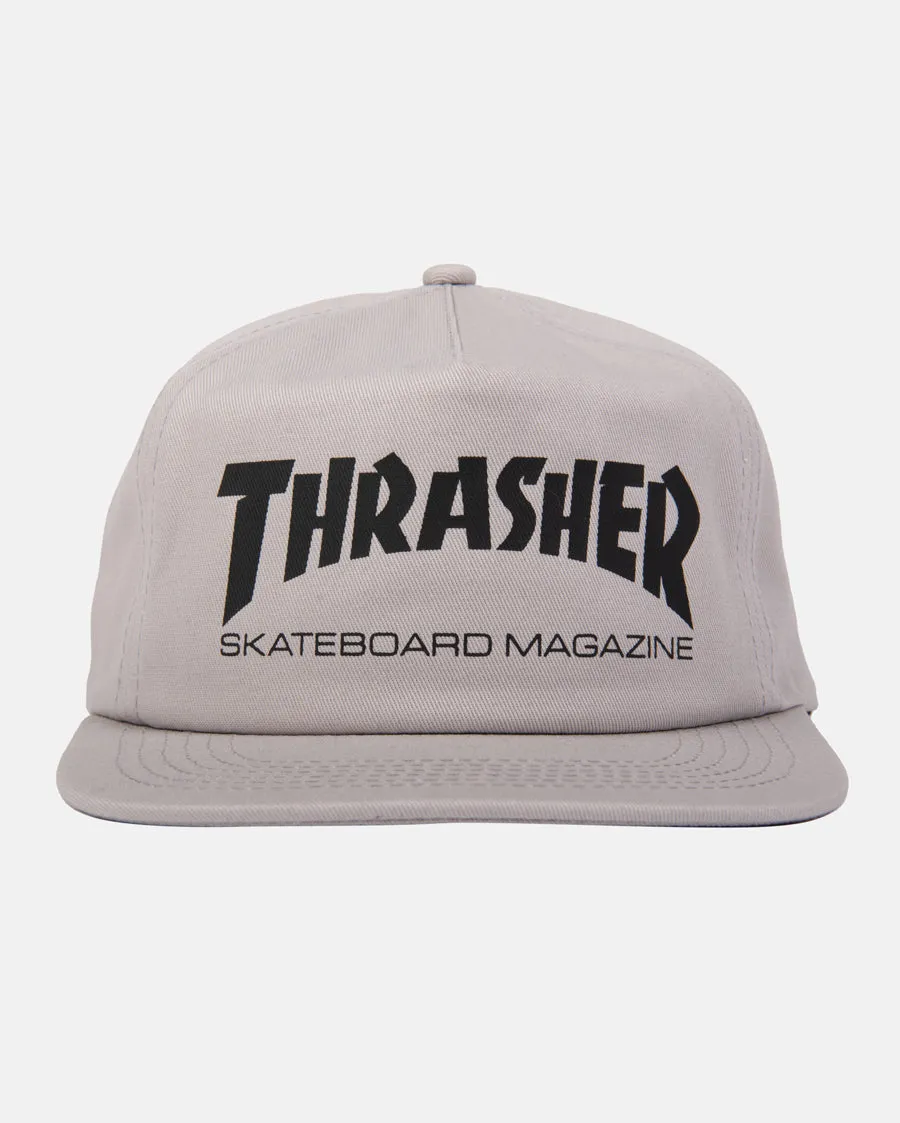 Thrasher Skate Mag snapback grigio nero cotone
