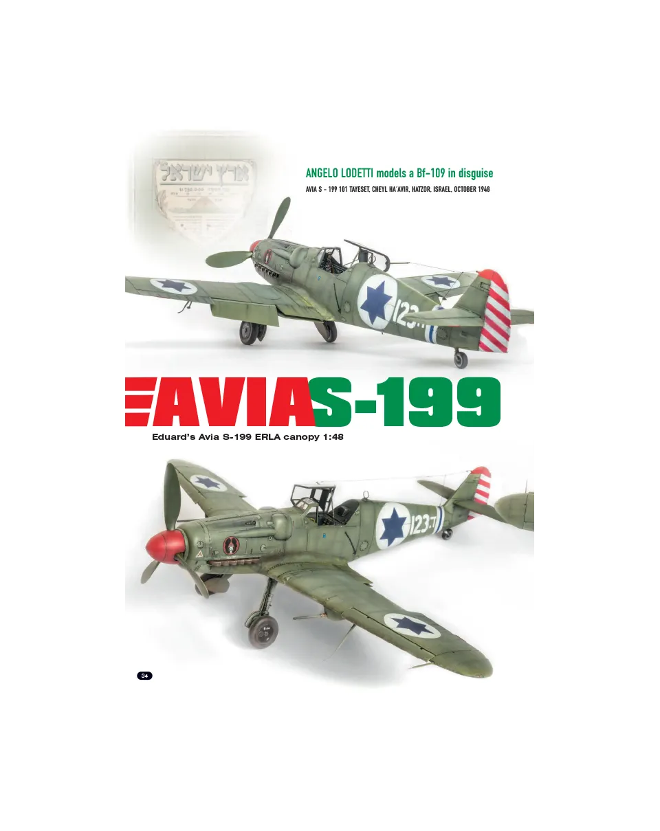 AFV Modeller AIR126 S-199 Avia articolo PDF copia singola