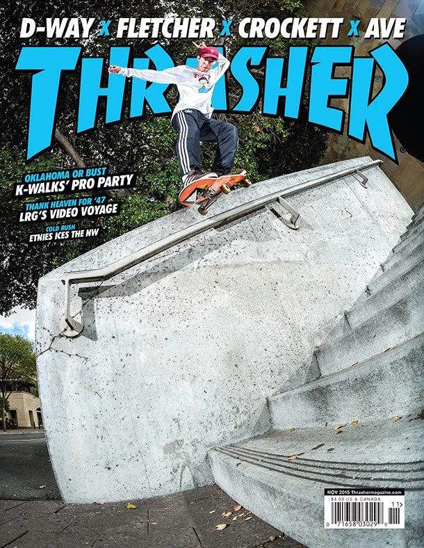 Thrasher Magazine novembre 2015 rivista copia singola