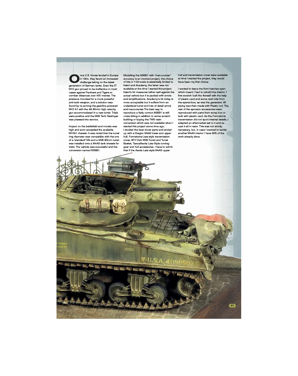 AFV Modeller AFV85 Rivista PDF M36B1