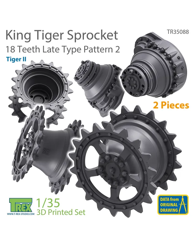 AFV Modeller 35088 KingTiger corona 1:35 late 2 pezzi