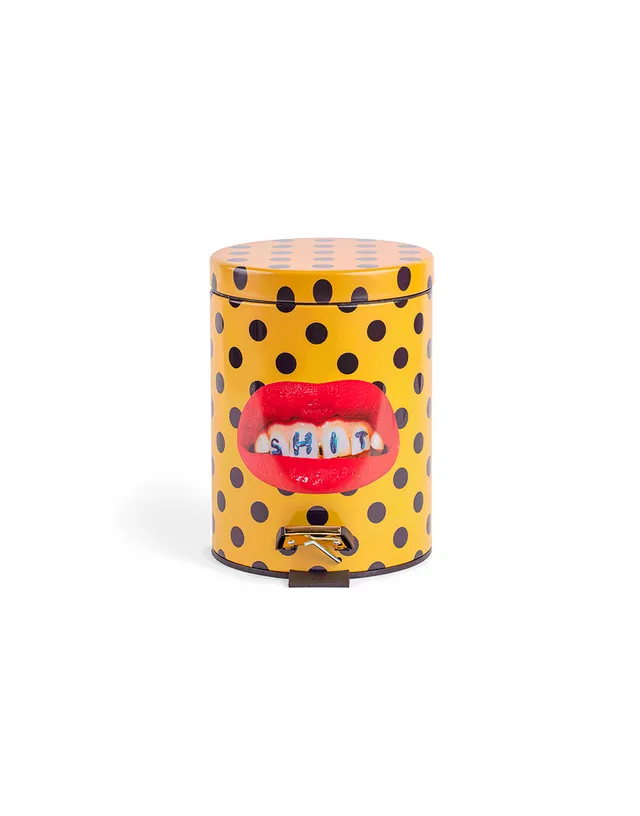 TOILETPAPER Dustbins 5L pattumiera Shit 5 litri metallo