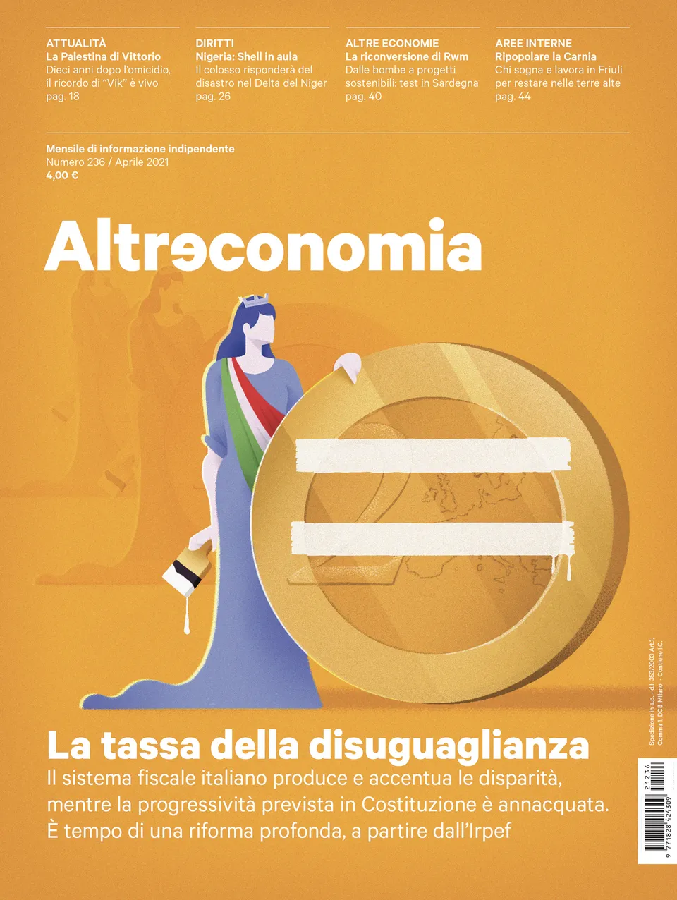 Altreconomia 236 rivista tassa disuguaglianza copia singola