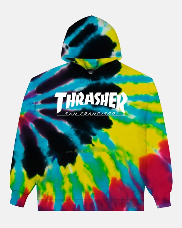Thrasher Flashback Felpa cappuccio tie dye Flashback
