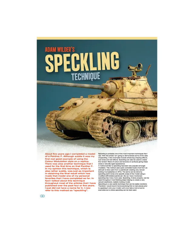 AFV Modeller AFV66 articolo PDF tecnica speckling copia singola