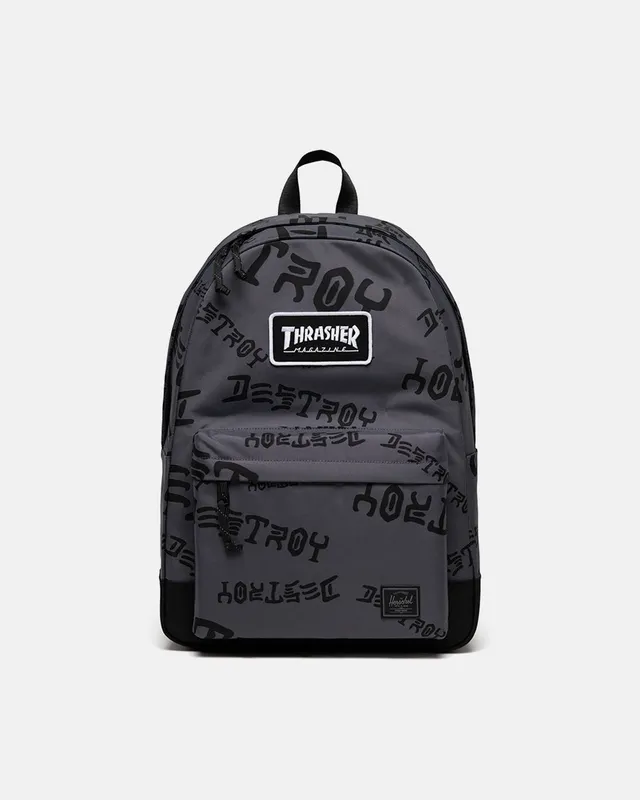 Thrasher Herschel Classic XL zaino grigio 30L laptop 15