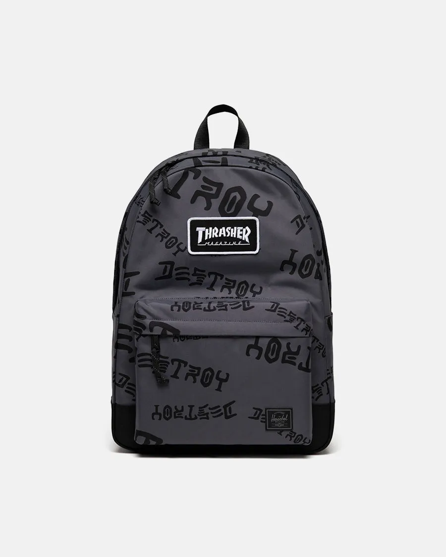 Thrasher Herschel Classic XL zaino grigio 30L laptop 15