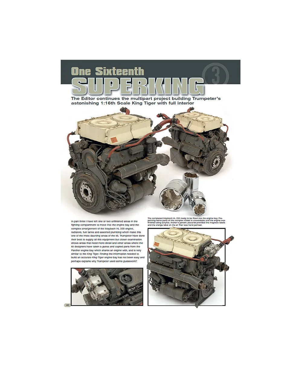 AFV Modeller Issue 47 rivista PDF One Sixteenth Superking