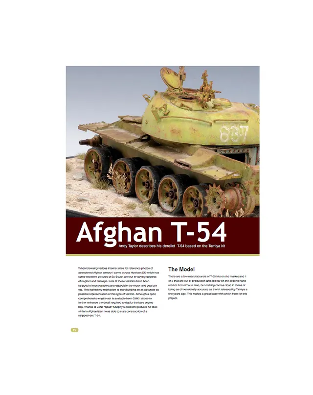 AFV Modeller 45 rivista PDF Afghan T-54 copia singola