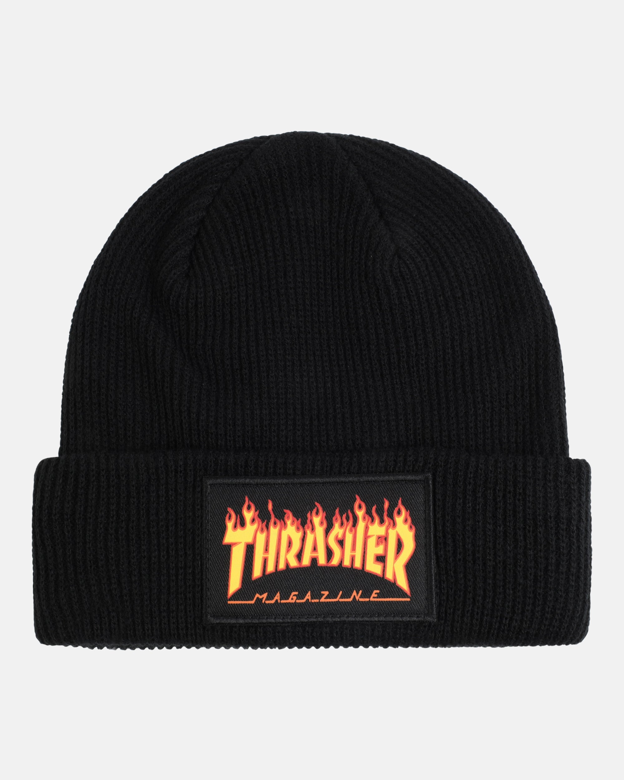 Thrasher Flame Patch berretto nero acrilico