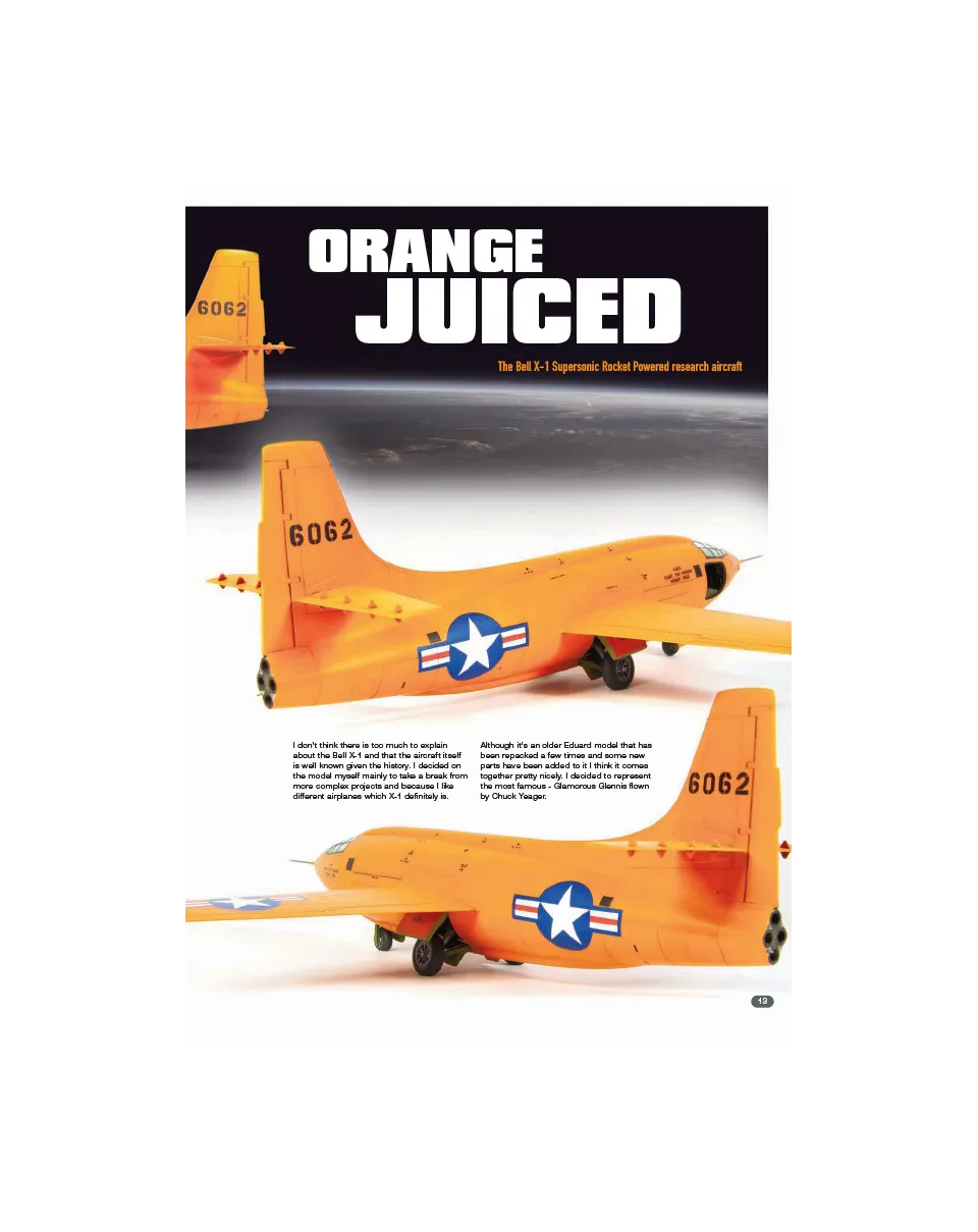 AIR Modeller AIR105 rivista PDF Bell X-1 Orange Juiced