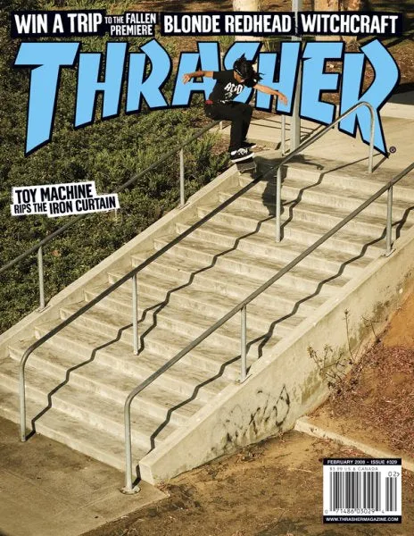 Thrasher February 2008 rivista copia singola arretrato