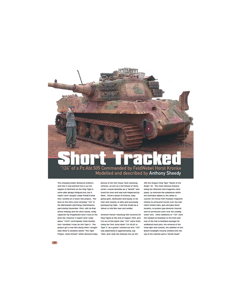 AFV Modeller 40 Short Tracked rivista PDF copia singola