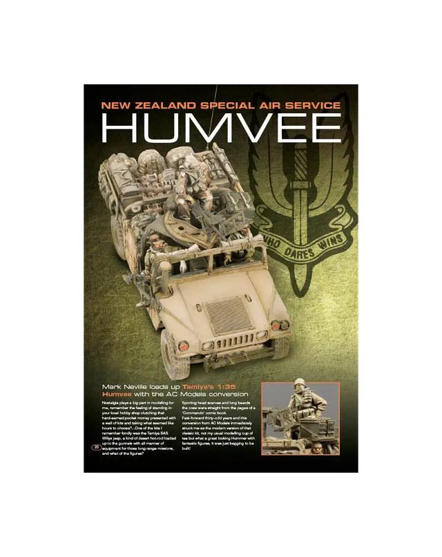 AFV Modeller AFV69 Humvee NZ SAS articolo PDF