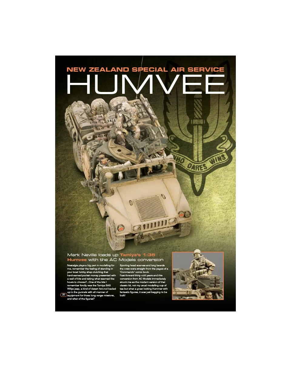 AFV Modeller AFV69 Humvee NZ SAS articolo PDF