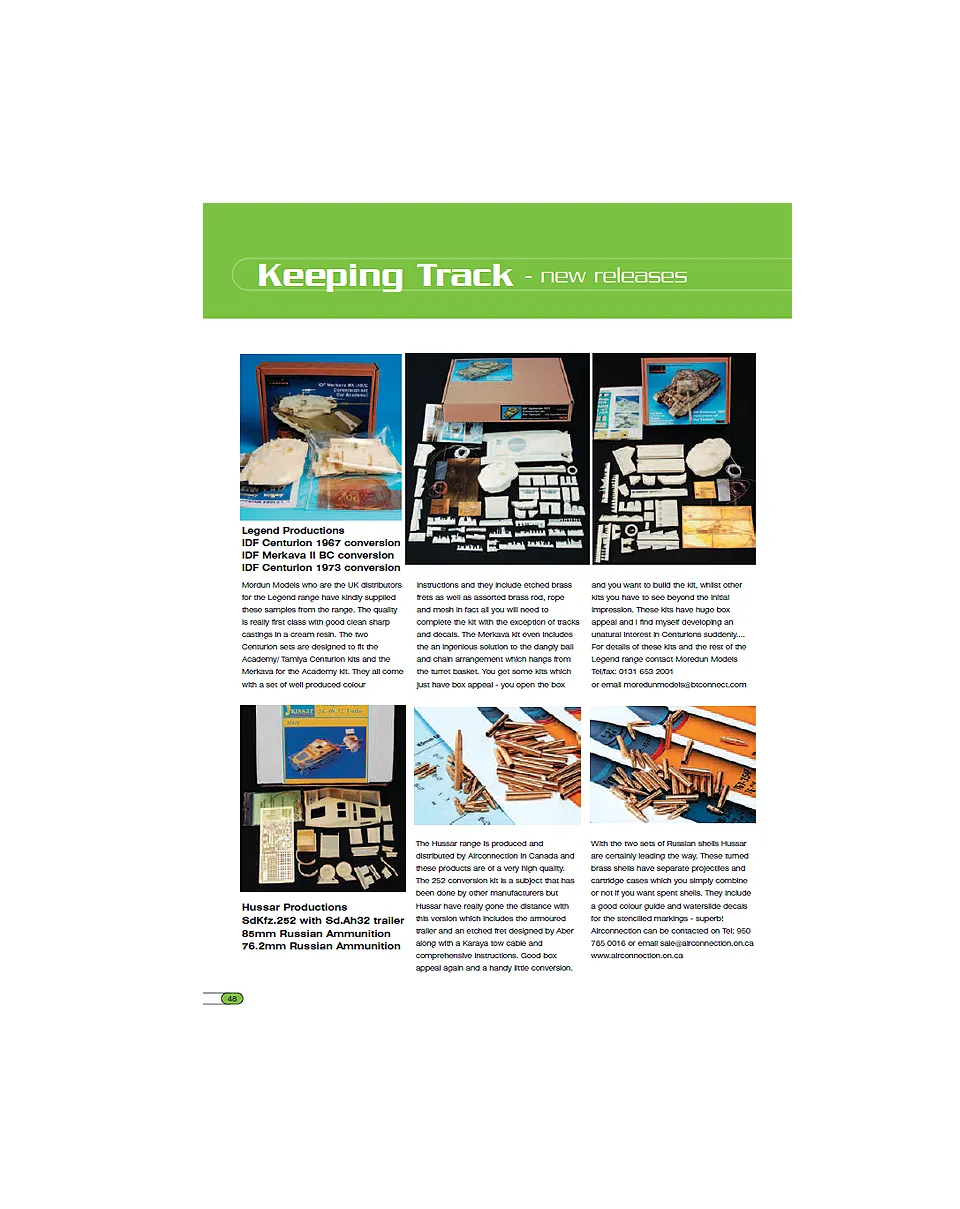 AFV Modeller AFV 16 articolo PDF Keeping Track cingoli