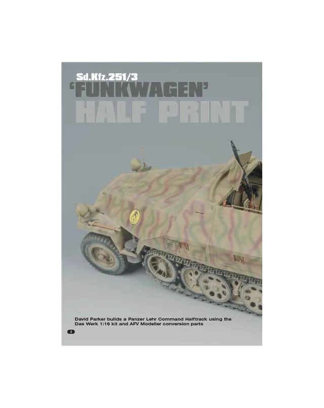 AFV Modeller 149 Half-track rivista copia singola stampa 3D