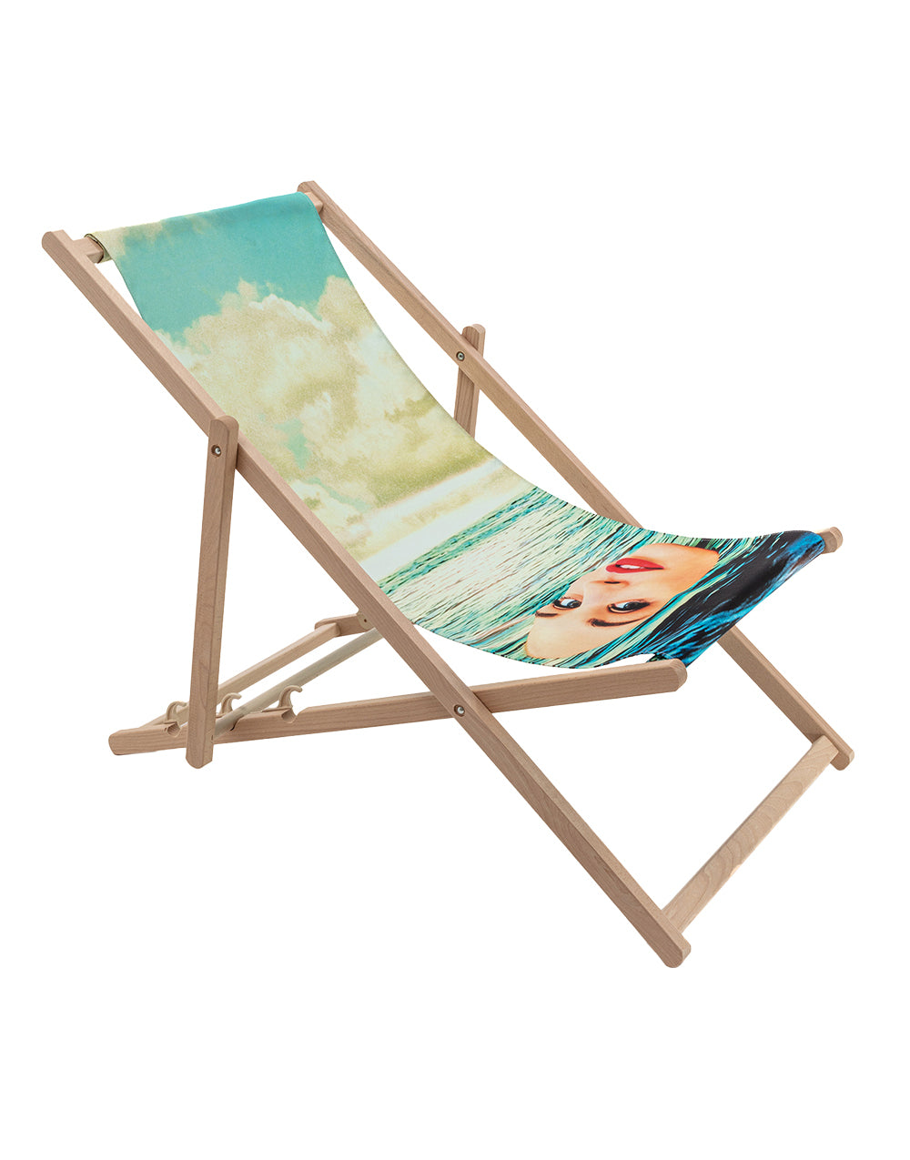 TOILETPAPER Deck Chair Frames sdraio legno faggio UV