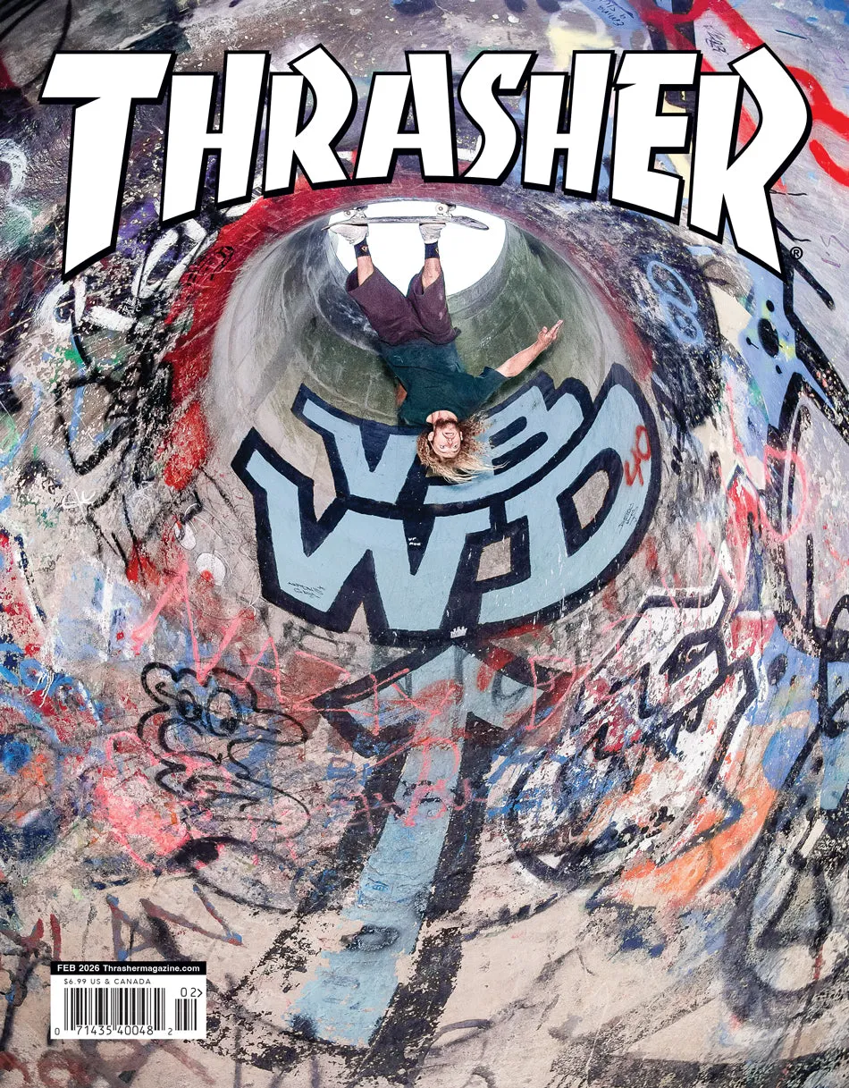 Thrasher Magazine rivista numero febbraio 2026 skate