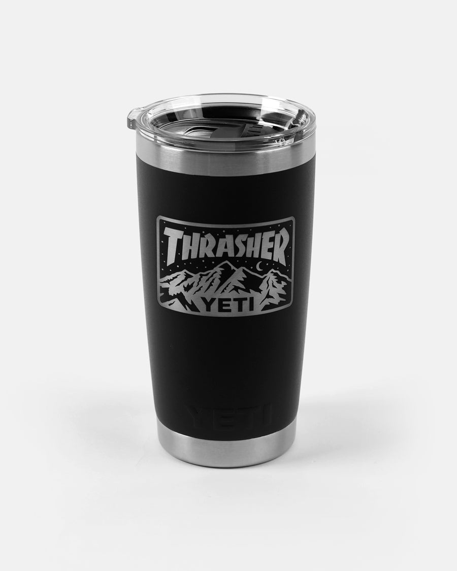 Yeti x Thrasher 20 oz Rambler tazza termica nera 591 ml