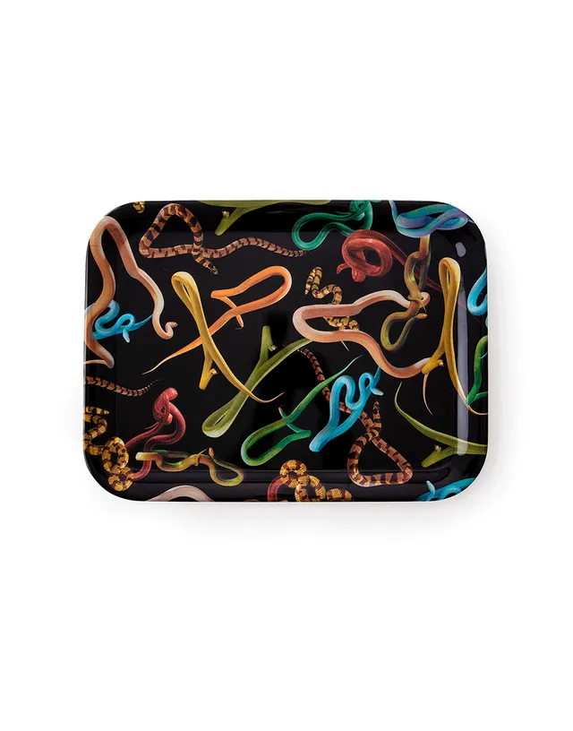TOILETPAPER Tray Lipsticks Pink vassoio melamina 32x43,5 cm