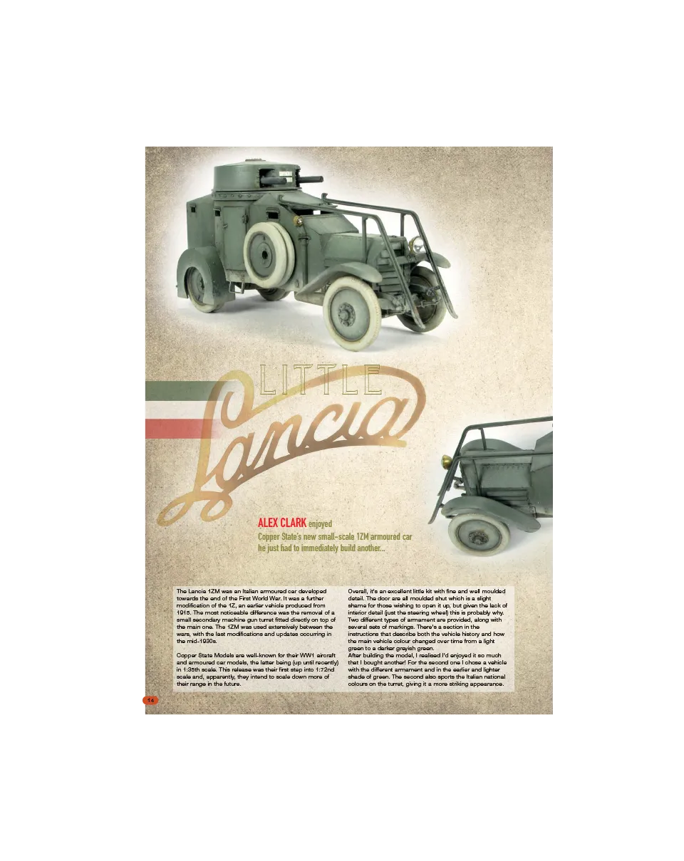 AFV Modeller AFV124 Little Lancia articolo PDF blindato