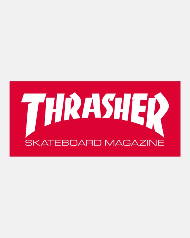 Thrasher Skate Mag sticker rosso 4 misure