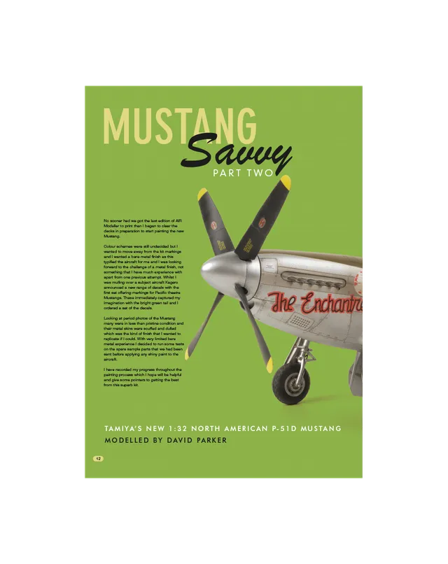 AFV Modeller AIR38 articolo PDF Mustang Savvy aerei