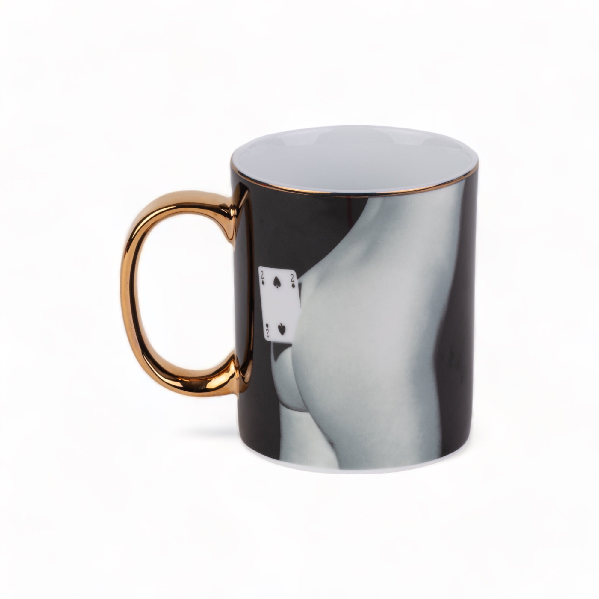 TOILETPAPER tazza porcellana oro Revolver 8x10 cm