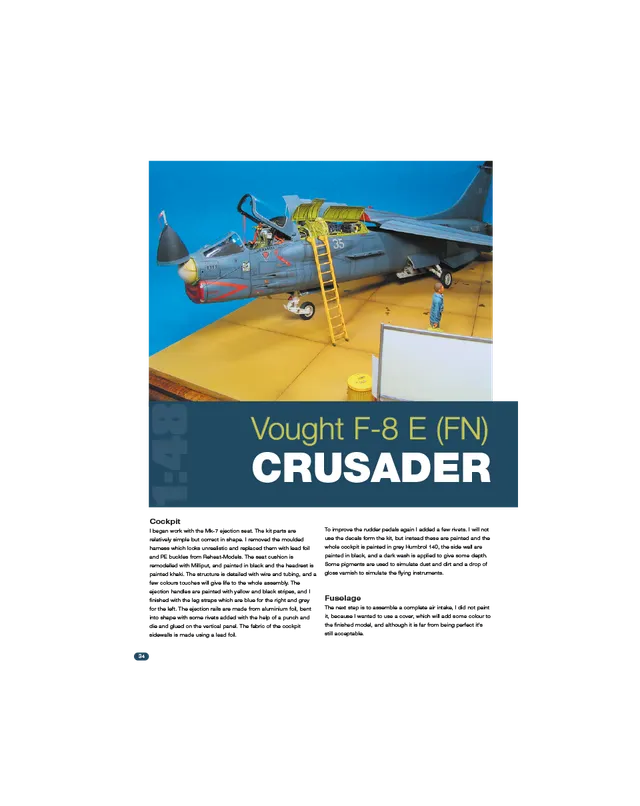 AFV Modeller AIR19 Vought F-8E FN Crusader rivista PDF